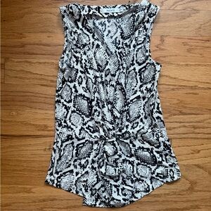 Ricki's Monochrome Snake Print Top